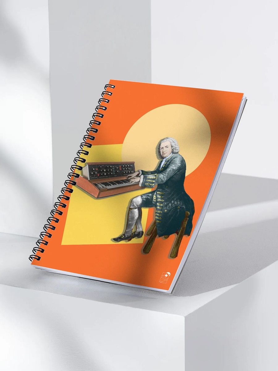 Prelude and Moogue by Frank Fonik, EDM Techno Spiral Notebook product image (3)