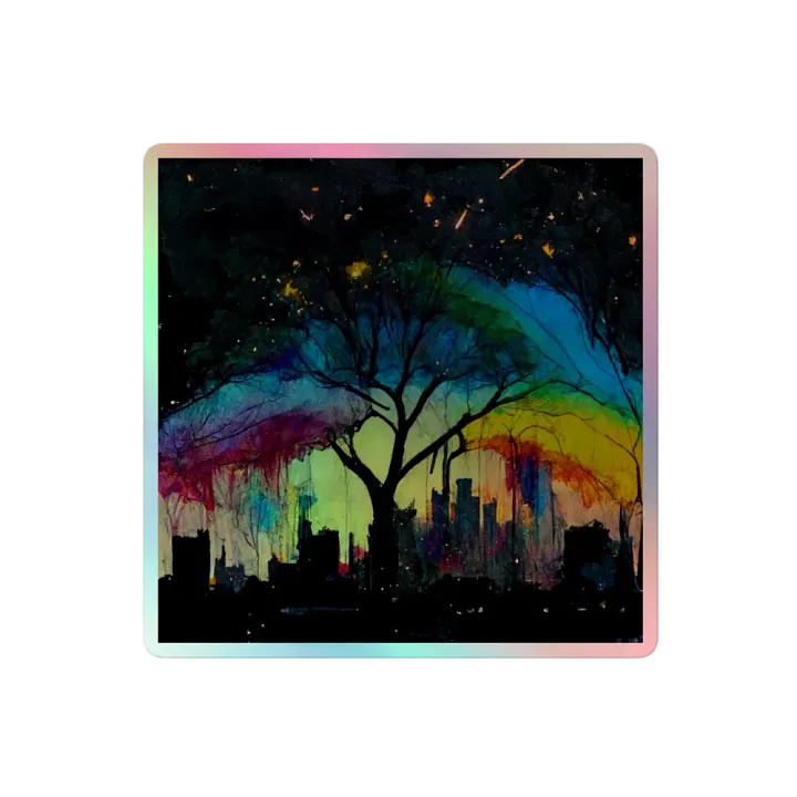 Urban Arboreal Dreams Holographic Sticker Set product image (2)