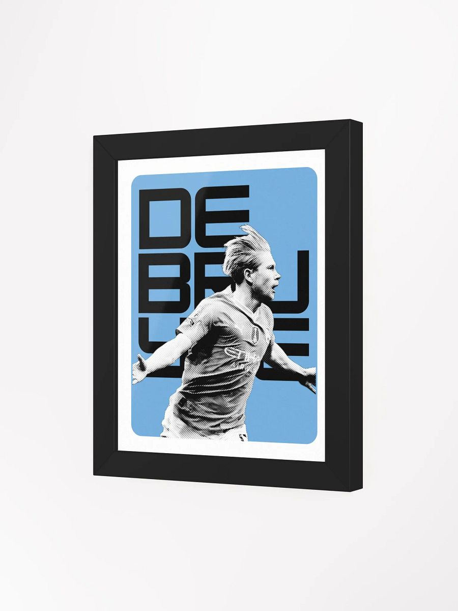 Kevin De Bruyne BW Manchester City Name Art Framed Print product image (4)