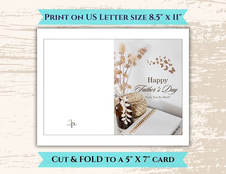 Notebooks & Butterflies Father's Day Card product image (2)