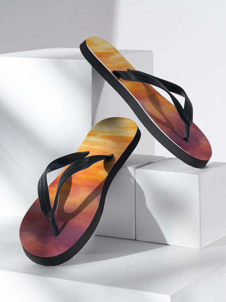 Sunset Clouds Flip Flops product image (3)