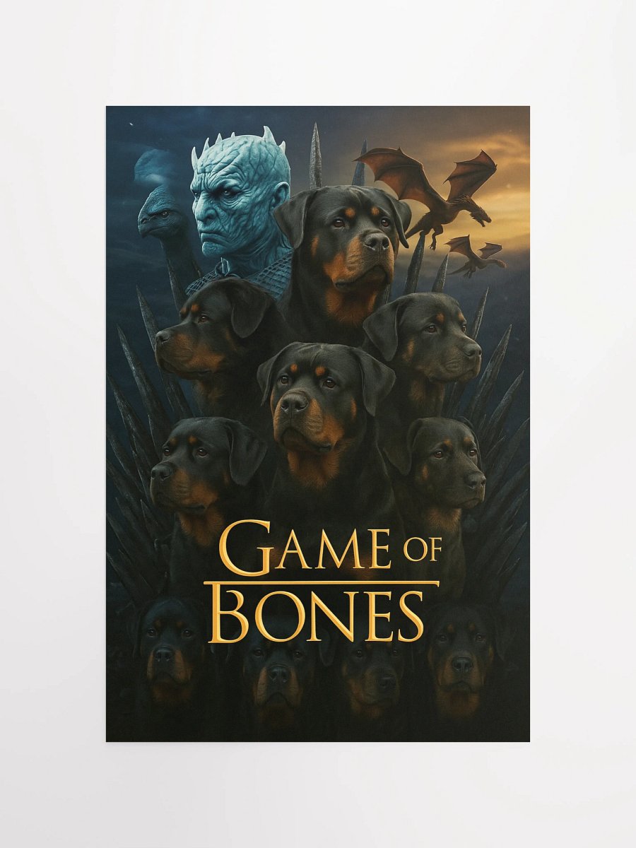 Rottweiler Game Of Bones Poster product image (10)