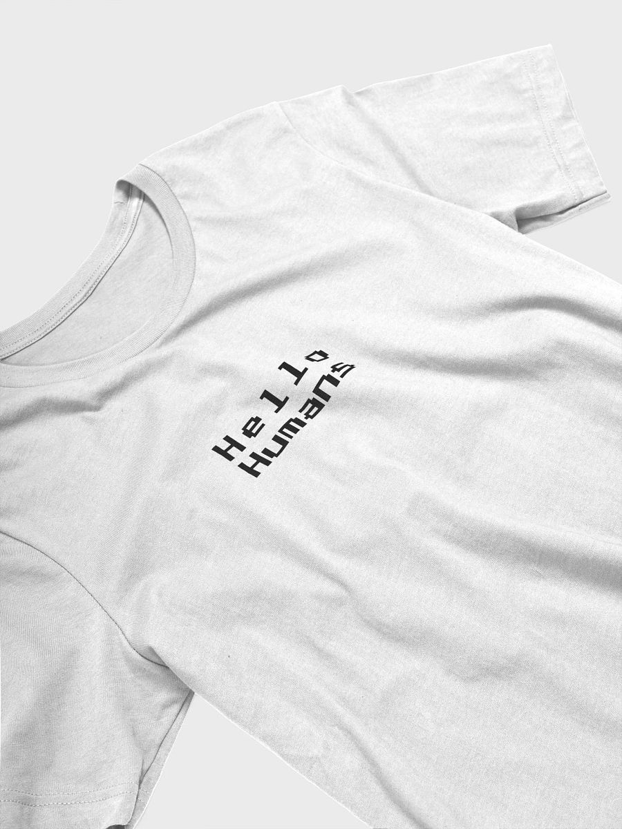 Vertical Hello Humans (Light Minimalist Tee) product image (2)