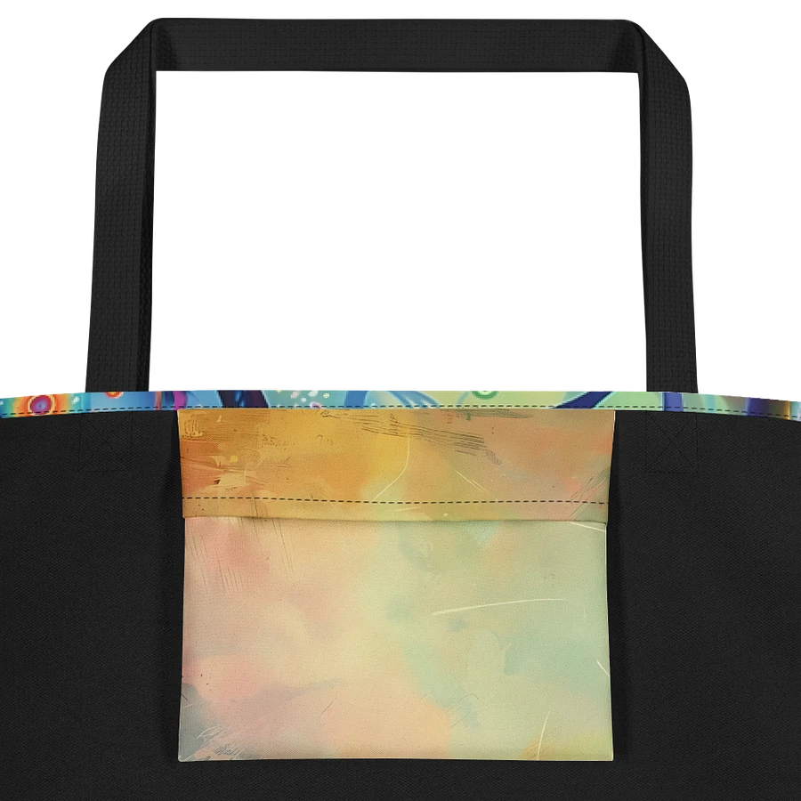 Tote Bag: Psychedelic Frog Enchanted Forest Colorful Playful Design product image (2)