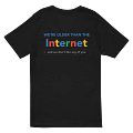 Internet Black V-Neck T-Shirt product image (1)