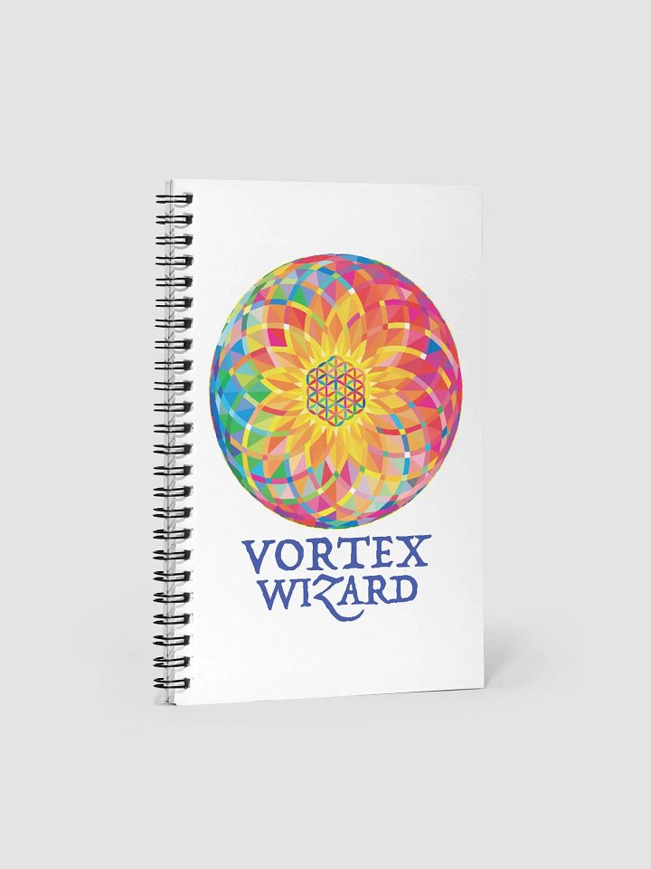 SACRED GEOMETRY VORTEX WIZARD • spiral notebook product image (1)