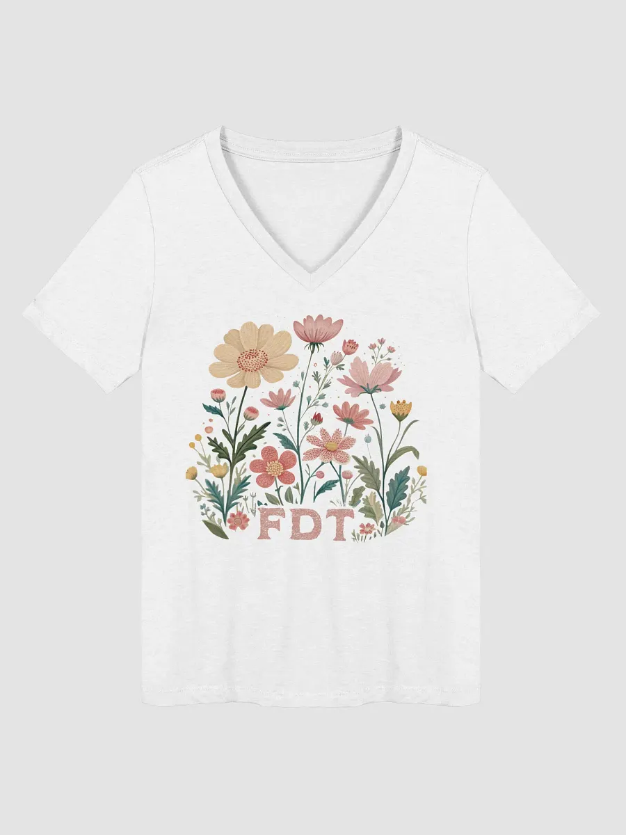 Floral FDT V-Neck Tee product image (22)