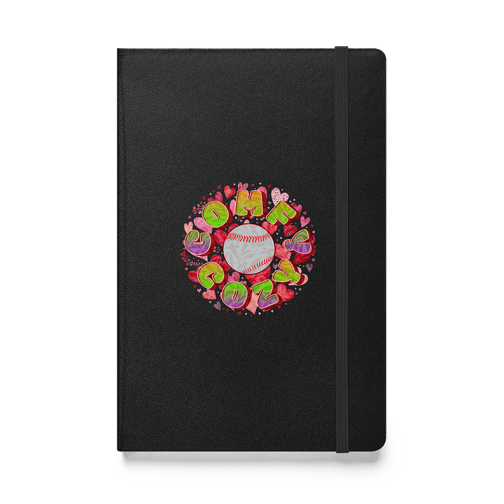 Comfy Cozy Baseball Heartfelt Hardcover Notebook product image (1)