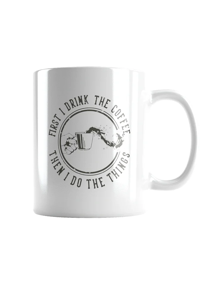 Coffee Lover's Circle White Glossy Mug product image (1)