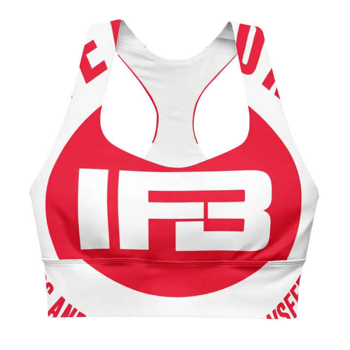 IFBNewsfeed.Org's All-Over Print Longline Sports Bra product image (2)