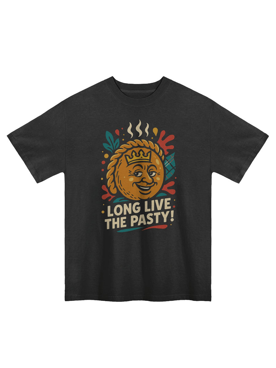 Long Live the Pasty! - Cornwall Oversized Faded T-Shirt product image (2)
