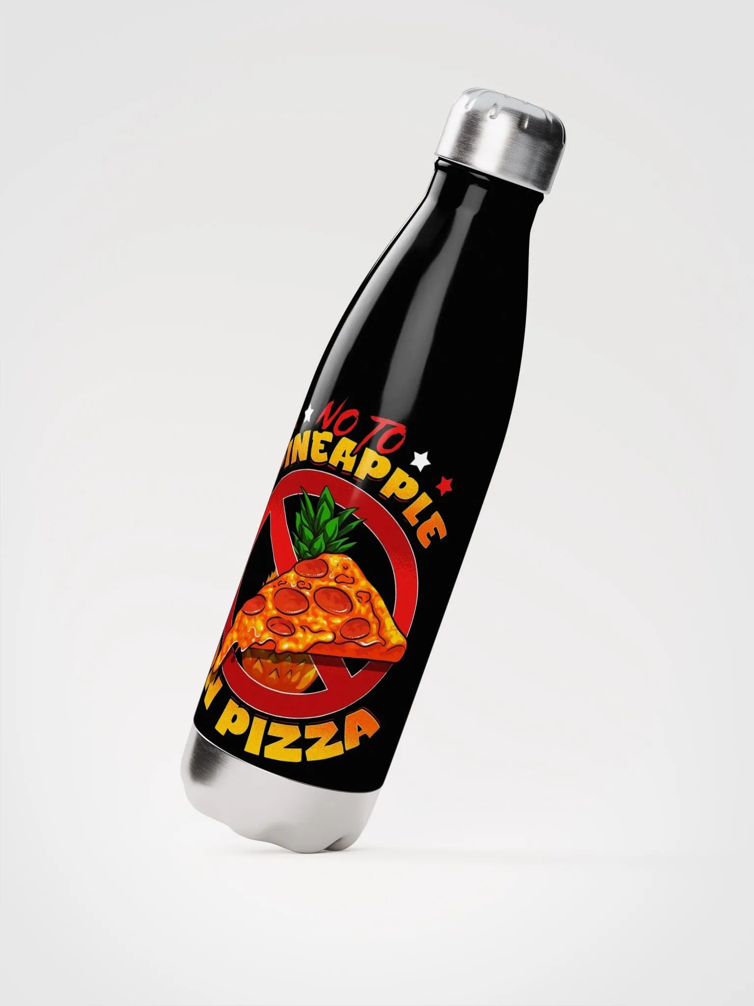 Pineapple Pizza Stainless Steel Water Bottle product image (2)