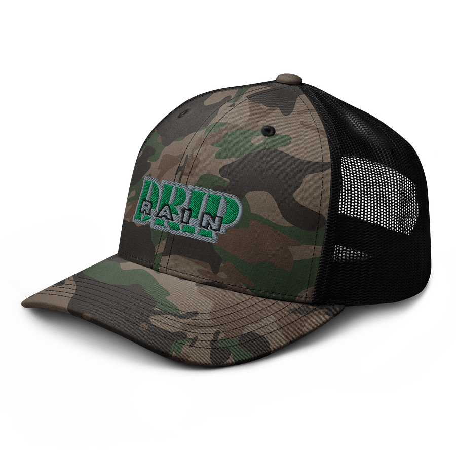 Drip Rain Camo Trucker Hat product image (4)