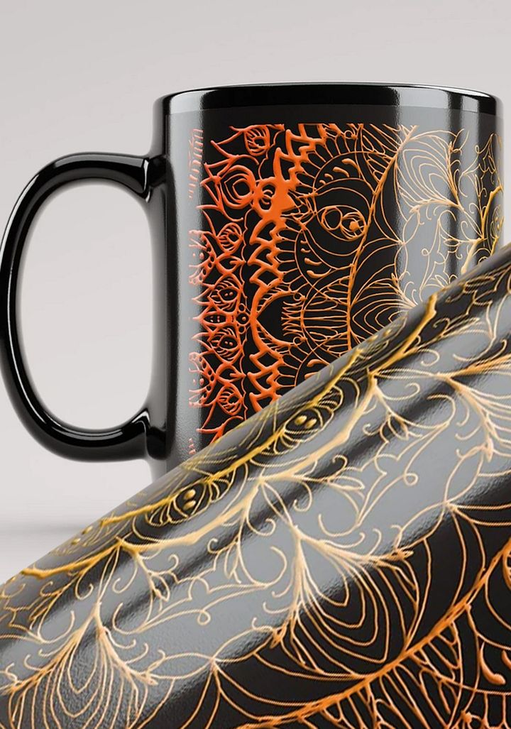 Golden Mandala Elegance Mug product image (1)