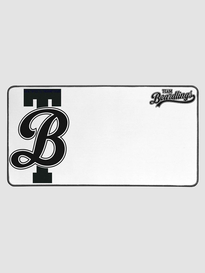 Team Beardlings - Desk Mat 15.5" x 31.5" White product image (1)