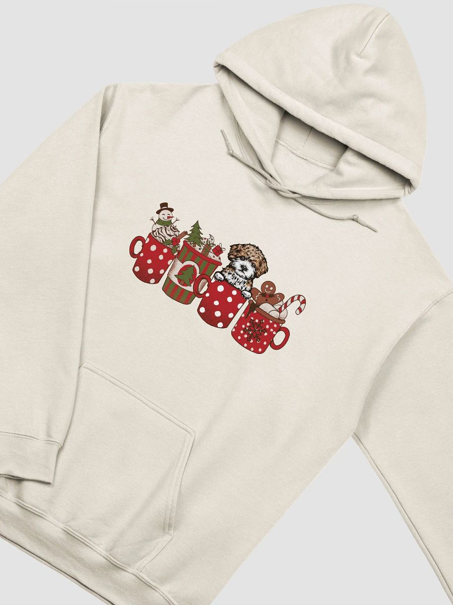 Cute Maltipoo in a Christmas Cup Hooded Sweatshirt | Funny Christmas Pup in a Cup product image (20)