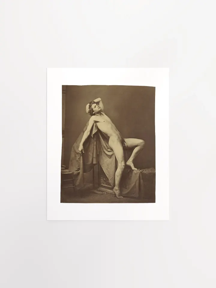 Male Figure In Repose By Gaudenzio Marconi (c. 1860) - Print product image (1)
