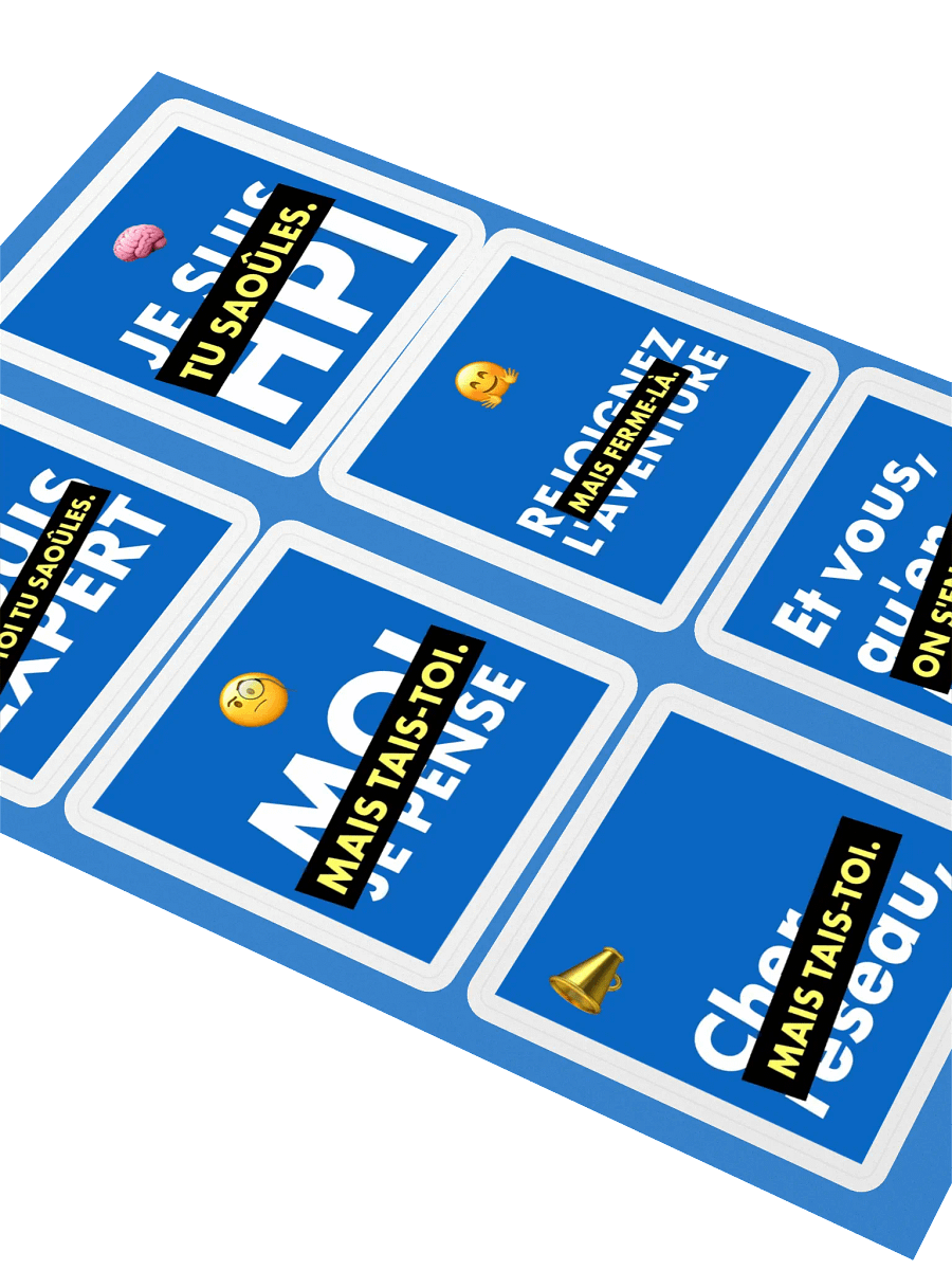 6 stickers Posts Linkedin • planche A5 product image (3)