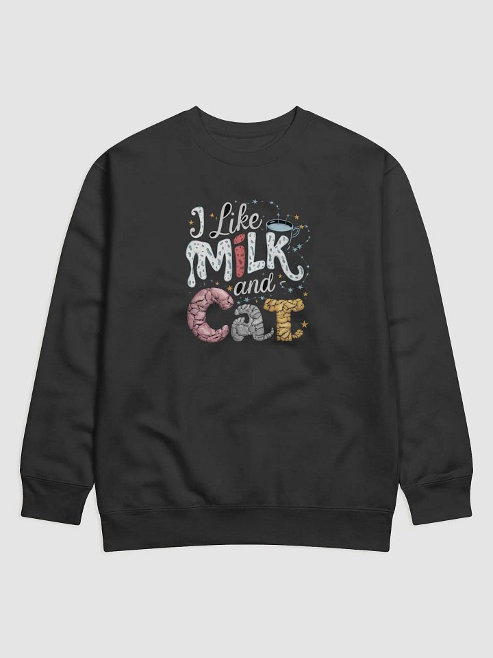 I like Milk and Cat Sweater by aufsoleh product image (1)