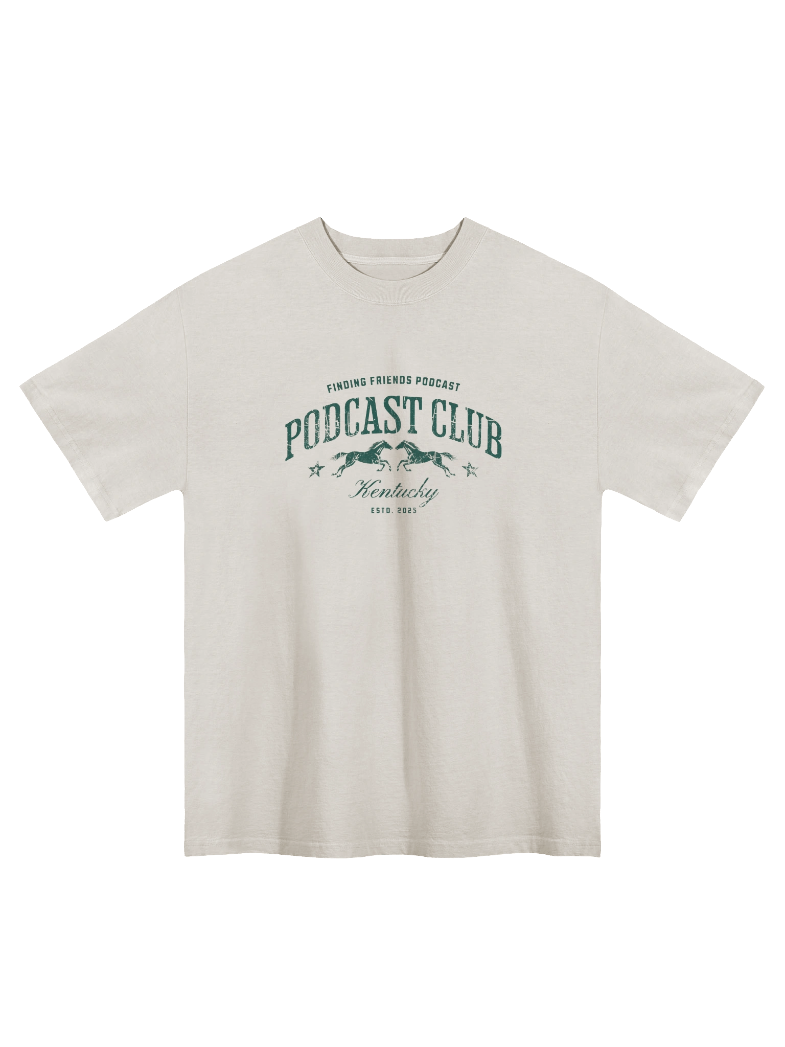 Podcast Club Vintage Oversized Tee product image (1)