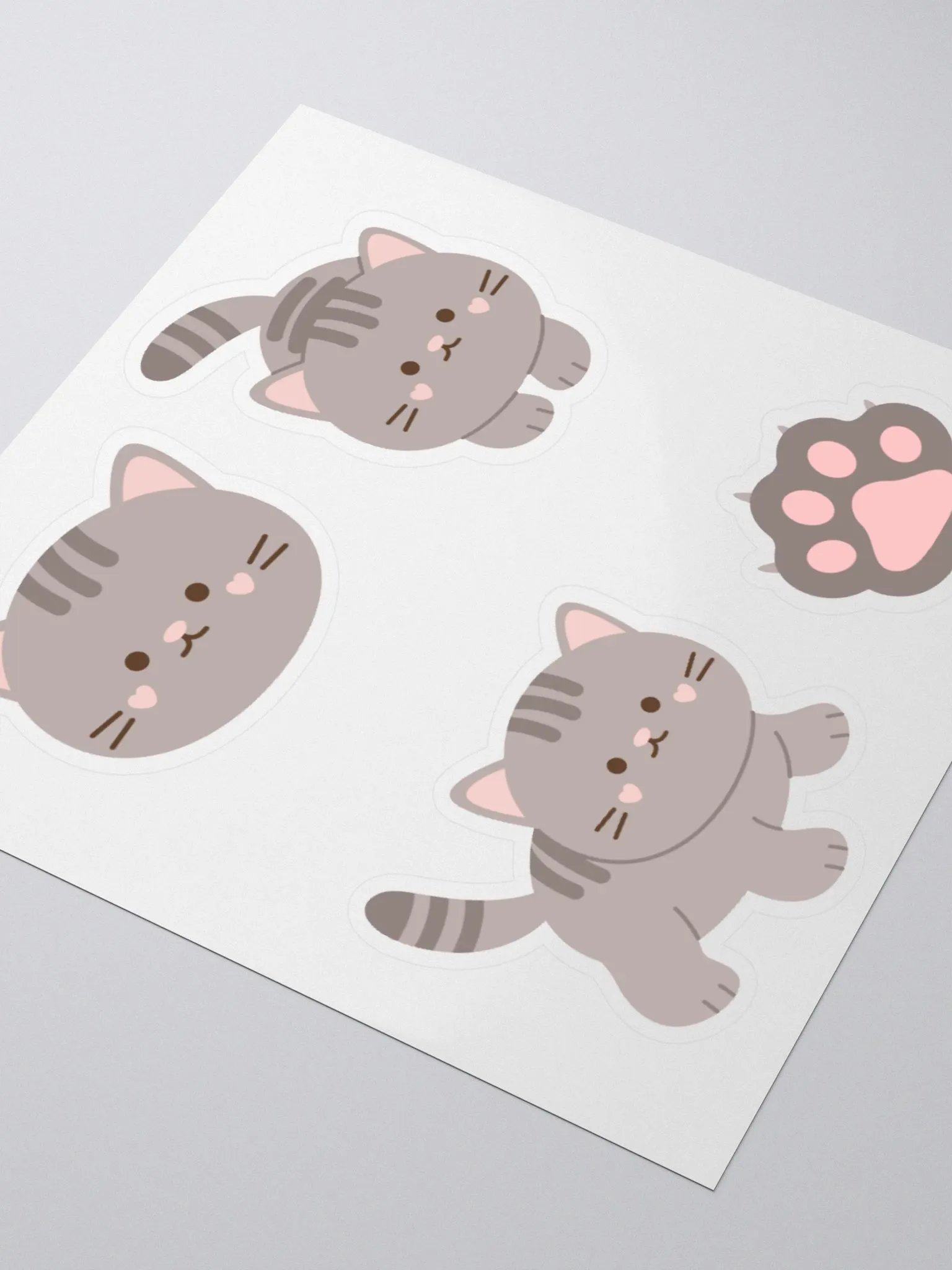 Gery cat stickers product image (9)