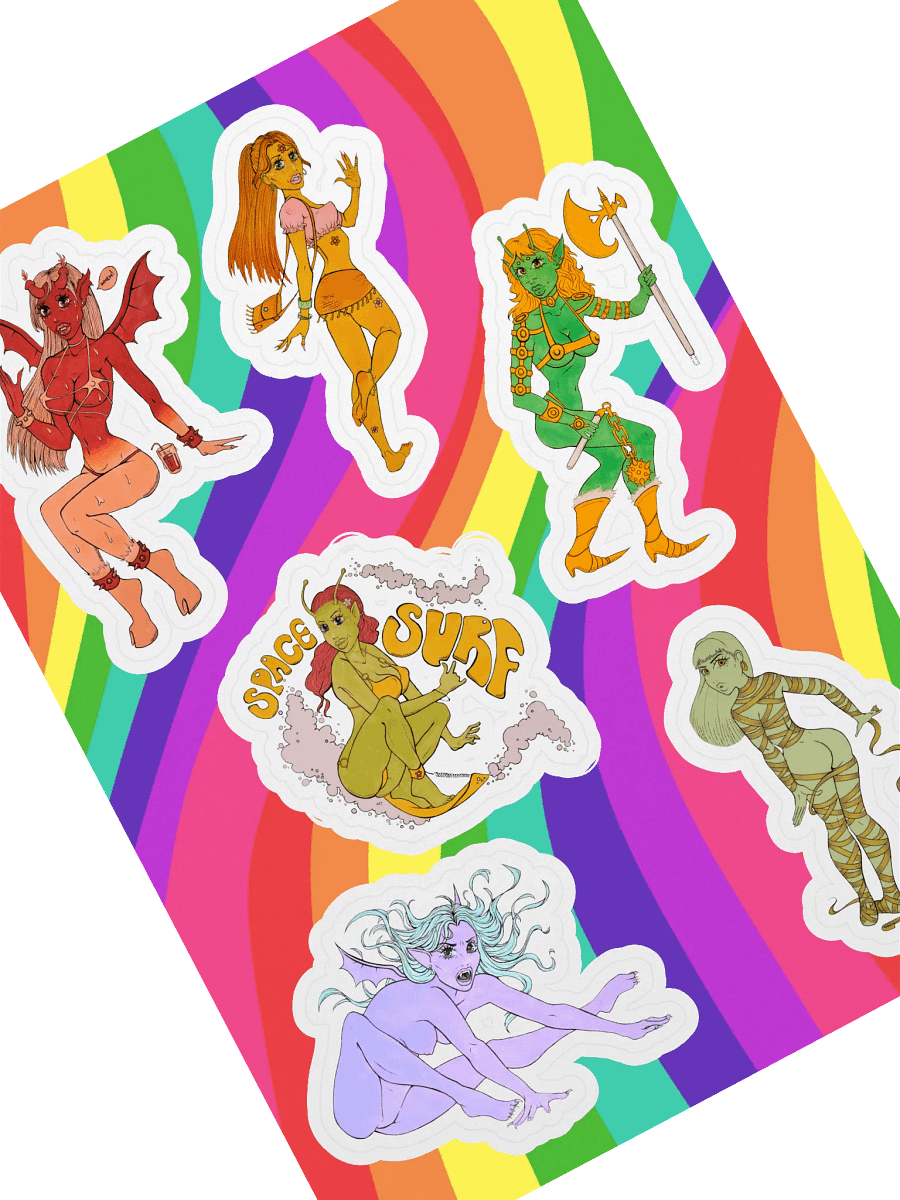 Pinuptober sticker sheet with background product image (1)