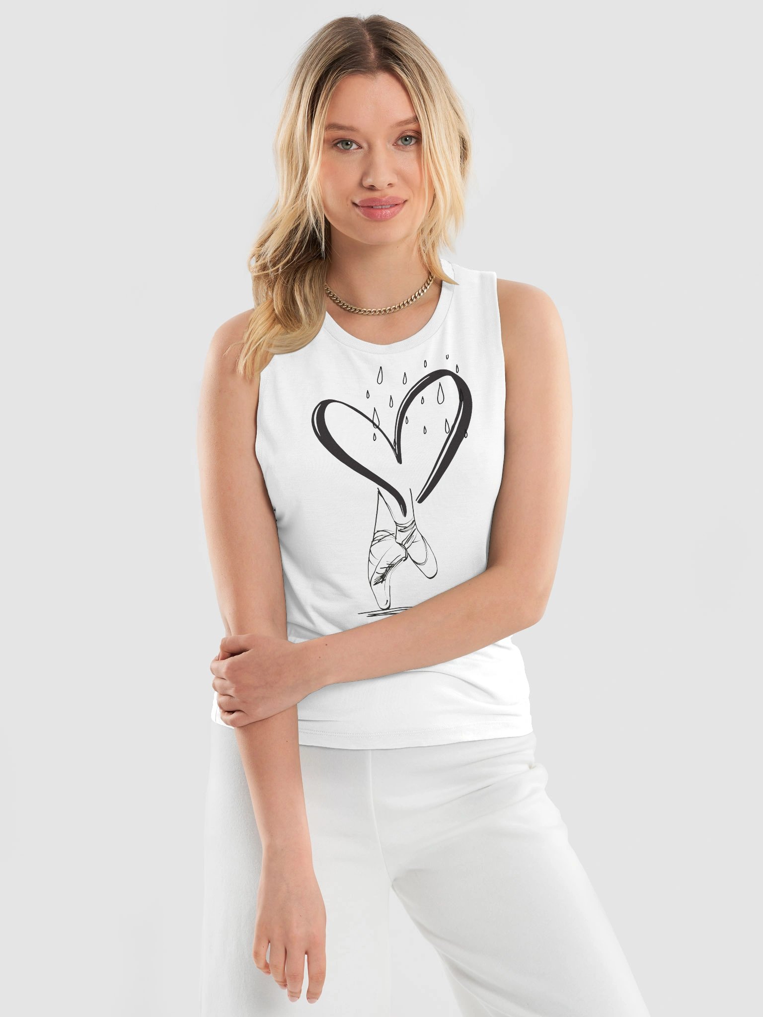 When It Rains, Just Dance Bella Flowry Muscle Tank Top product image (3)