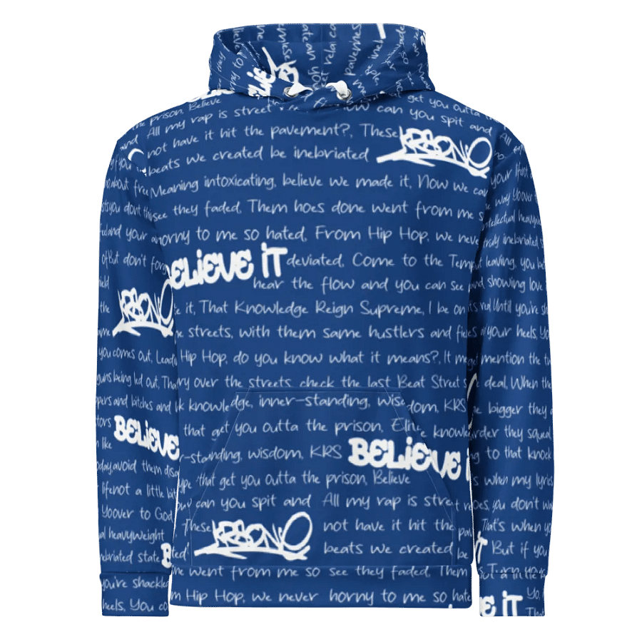 Believe It - KRS-One - BLUE - Unisex Hoodie product image (2)