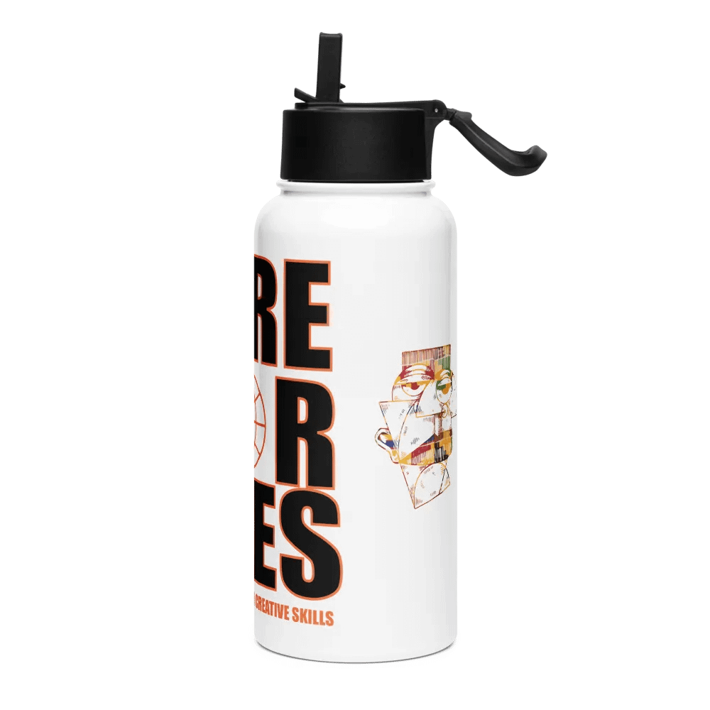 Care 4 Lives Stainless Steel Water Bottle with a Straw product image (8)