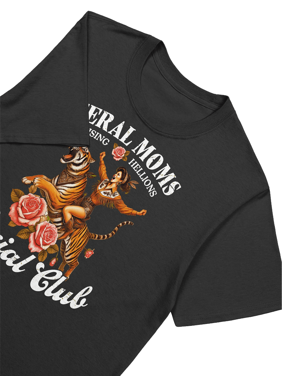 Feral Moms - Tiger Riding Rebel Mother Graphic T-Shirt product image (20)