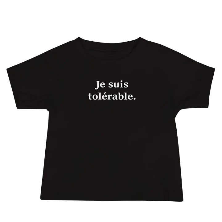''Tolérable'' T-shirt à manches courtes en jersey pour bébé product image (2)