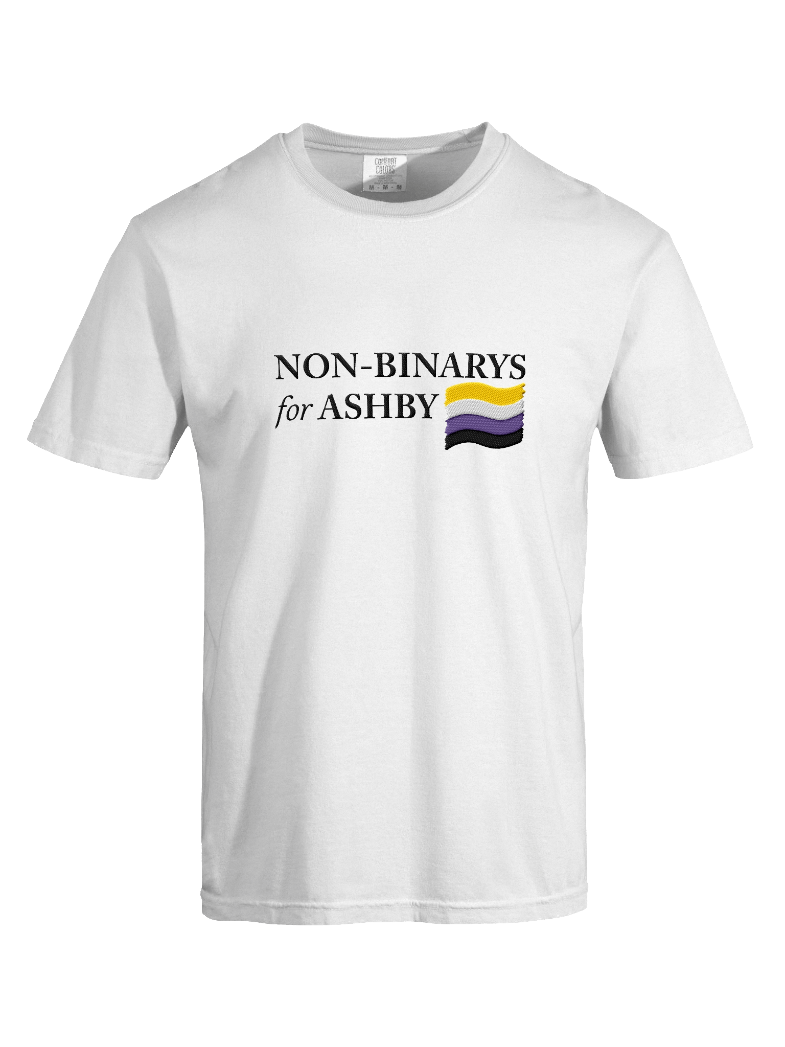 NON-BINARYS 4 ASHBY TSHIRT (embroidered) product image (7)