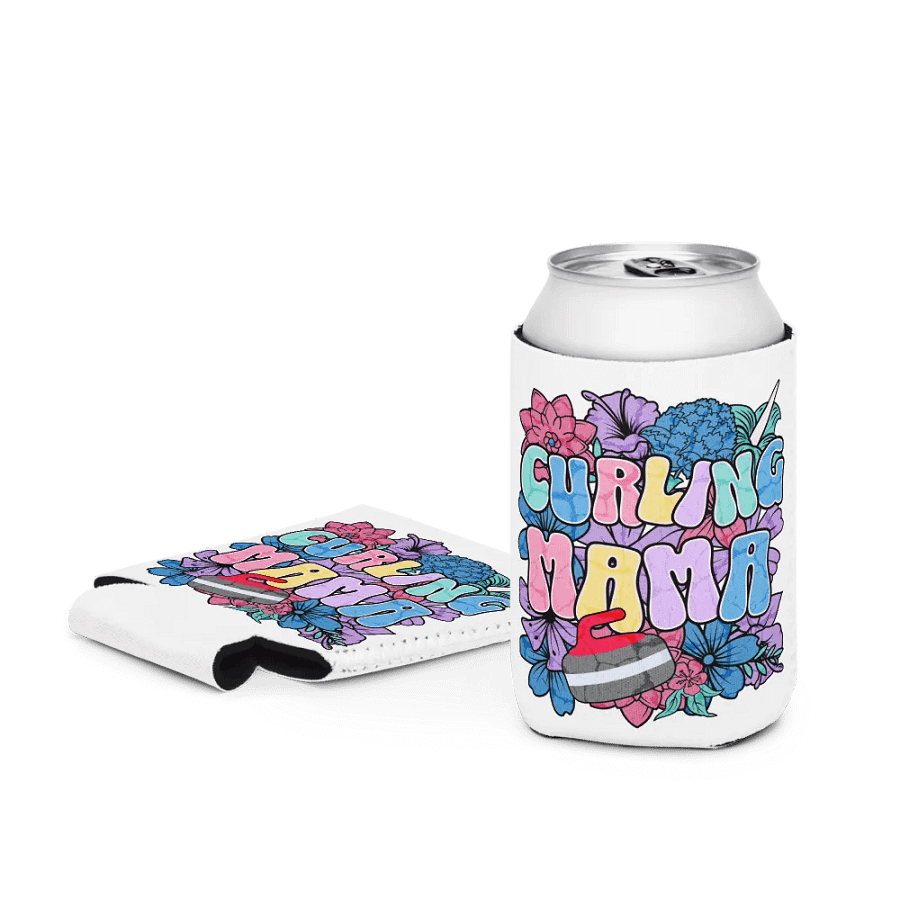 Curling Mama Floral Can Cooler product image (3)