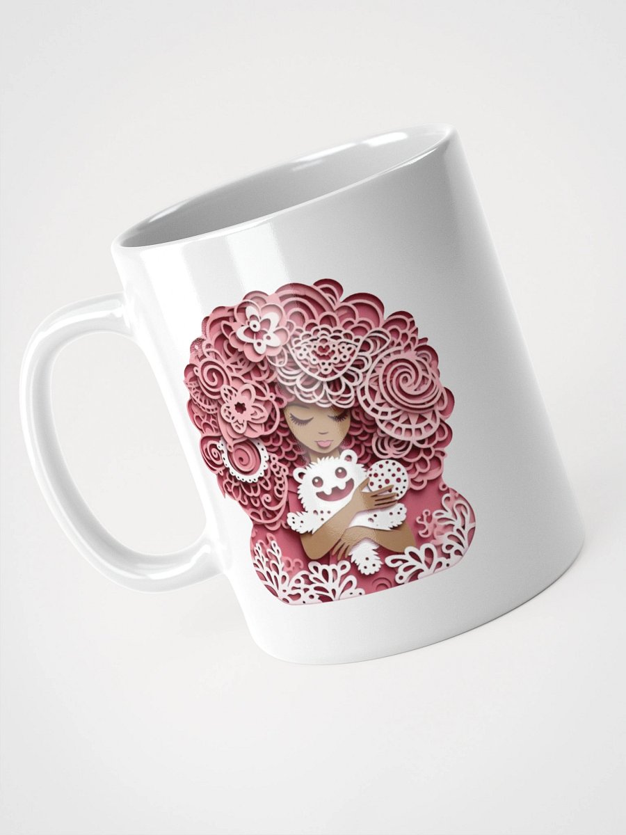 Whimsical Pink Curly Hair Mug product image (7)