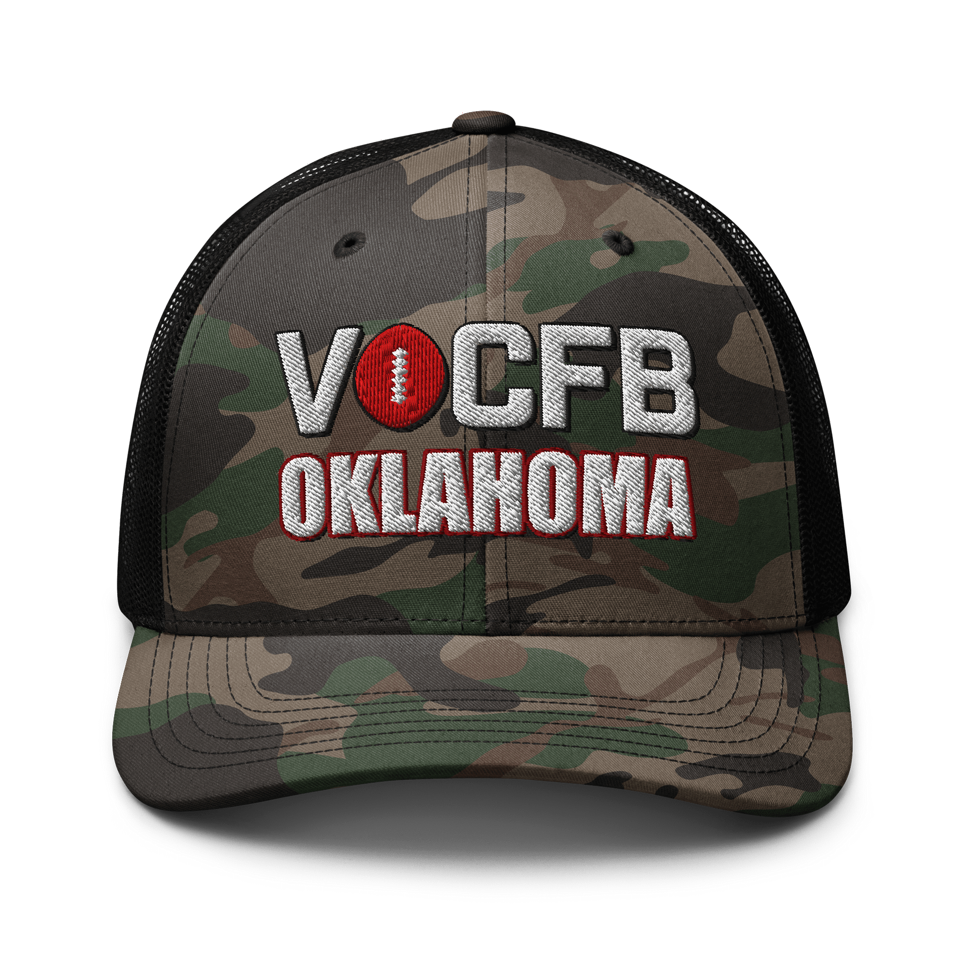 Oklahoma VOCFB Camo Trucker Hat product image (1)