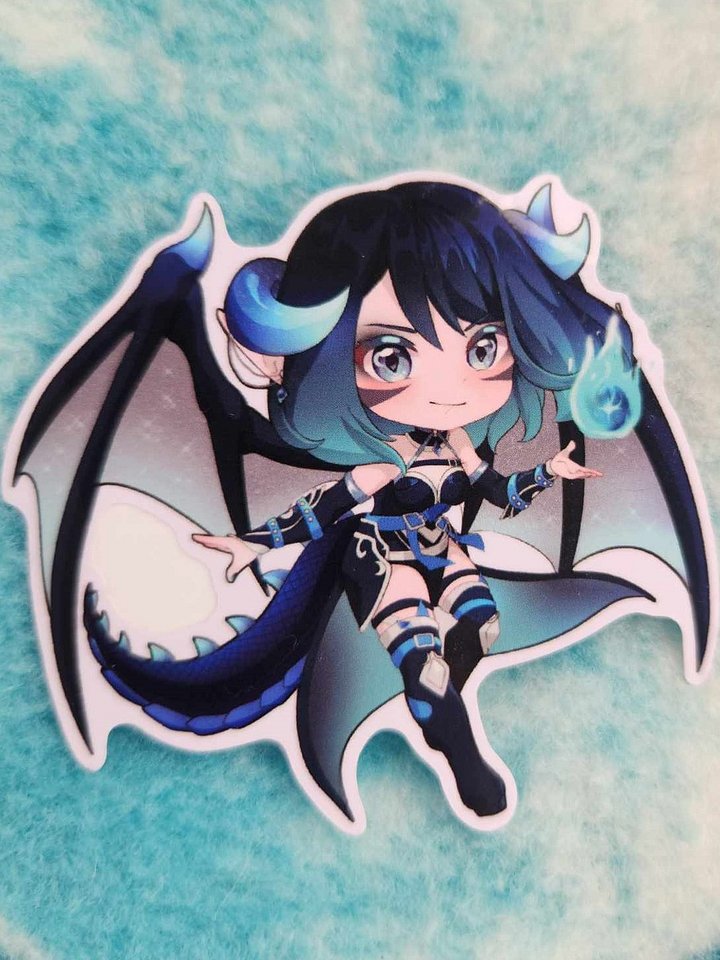 Moonvale Chibi Dragon Sticker product image (1)