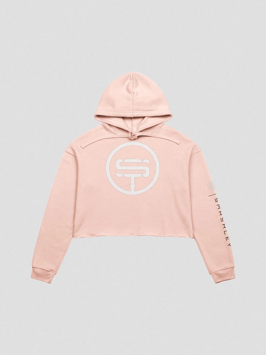 Smashley Cropped Hoodie - Pink/White Edition product image (2)