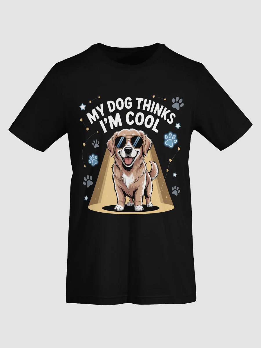 My Dog Thinks I'm Cool – Golden Retriever Cartoon T-Shirt product image (7)