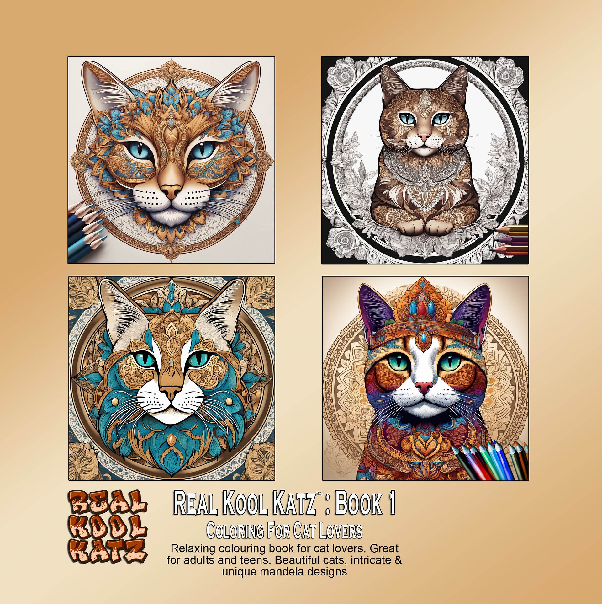 REAL KOOL KATZ - Colouring for Cat Lovers - BOOK ONE product image (5)