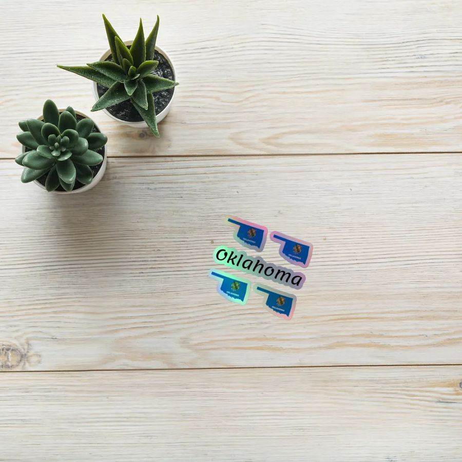 "Oklahoma" Holographic Sticker Sheet product image (10)