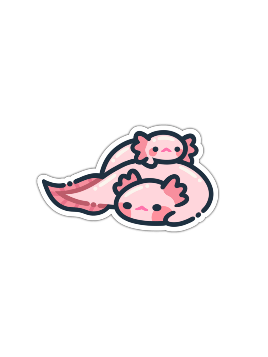 Axolotl Love Sticker product image (1)