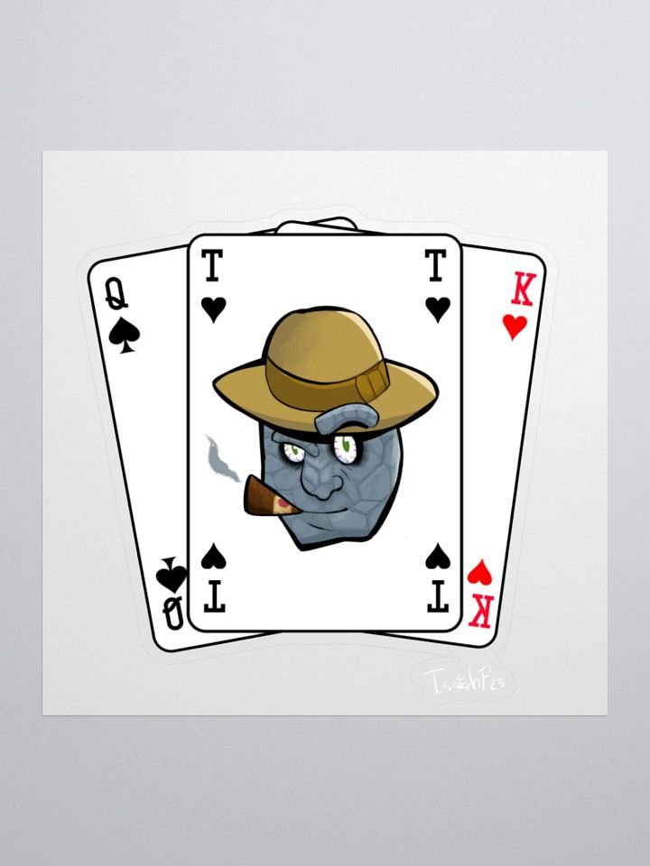 Isaiah Ferguson Grey Ben Cards Sticker product image (1)