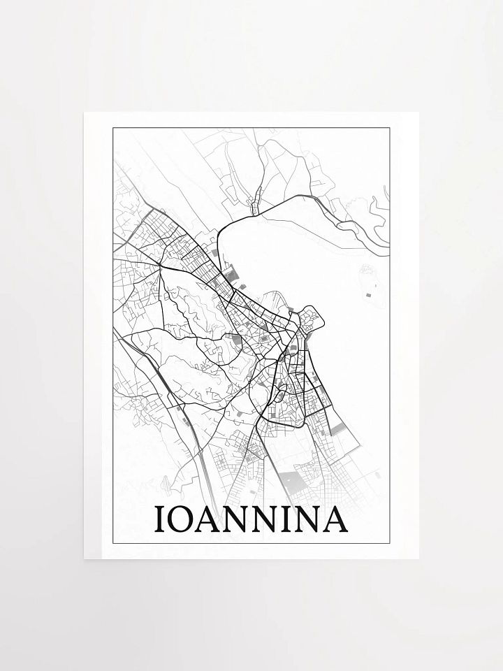 Ioannina, Greece, city map print product image (2)