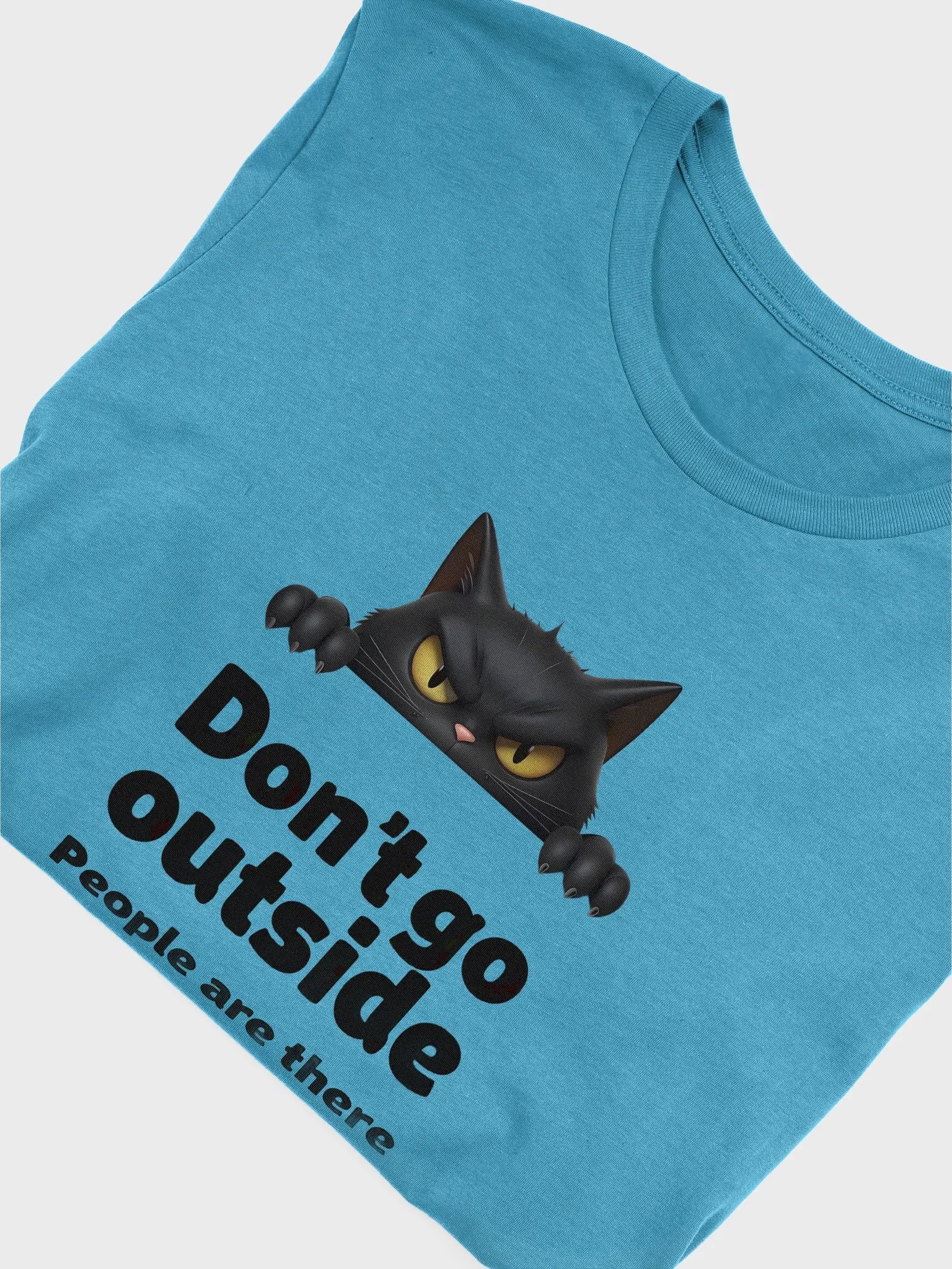 Peekaboo Cat Warning Tee product image (53)
