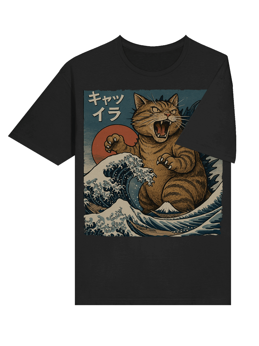 Catzilla Japanese Art T-Shirt product image (31)