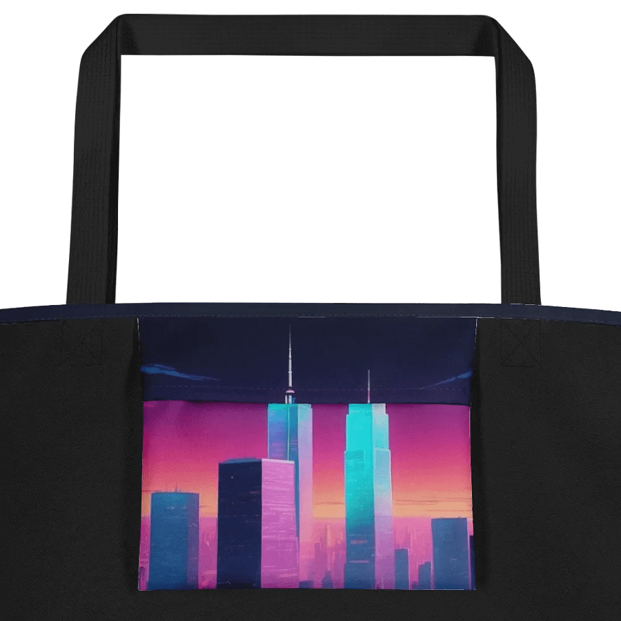 Vaporwave New York City All Over Print Tote Bag product image (6)