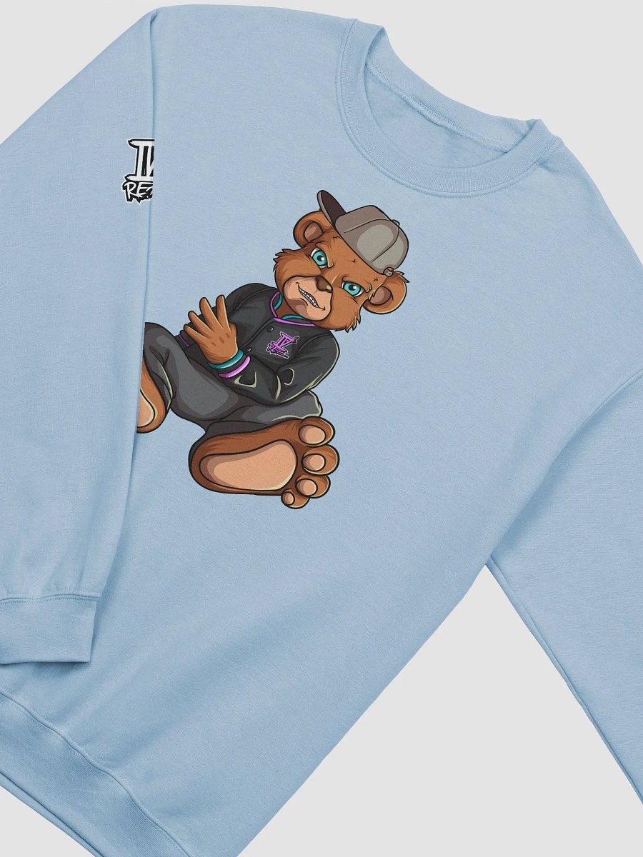 Sitting Bear Light Blue Crewneck Sweatshirt product image (3)