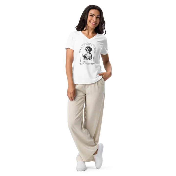 I'm a Christian Apologist Books V-Neck T-Shirt product image (26)