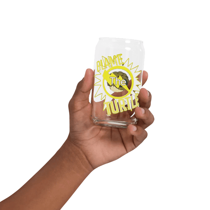 Blame The Turtle! Glass Can Cup product image (32)