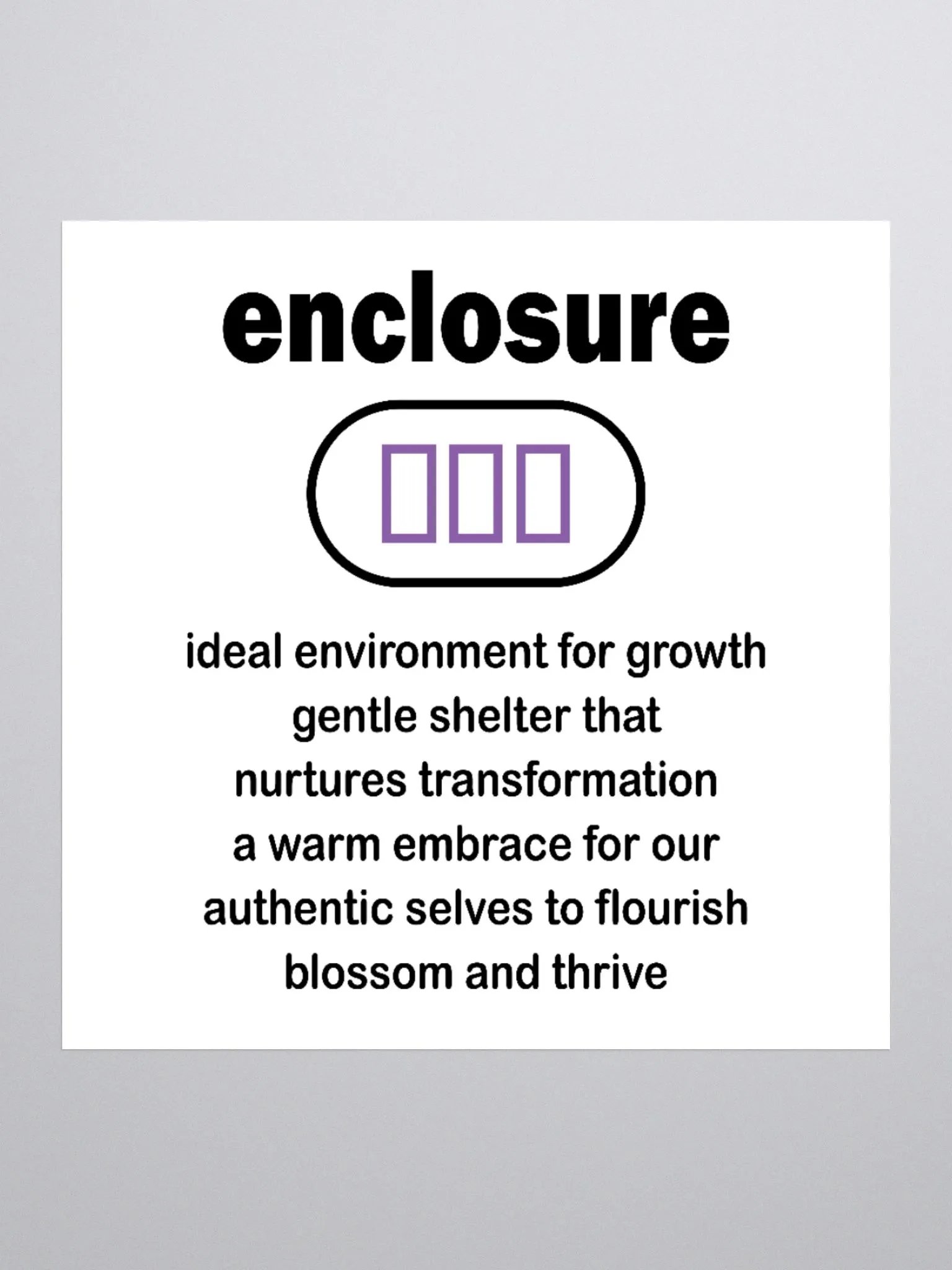 enclosure Sticker - light purple line product image (4)